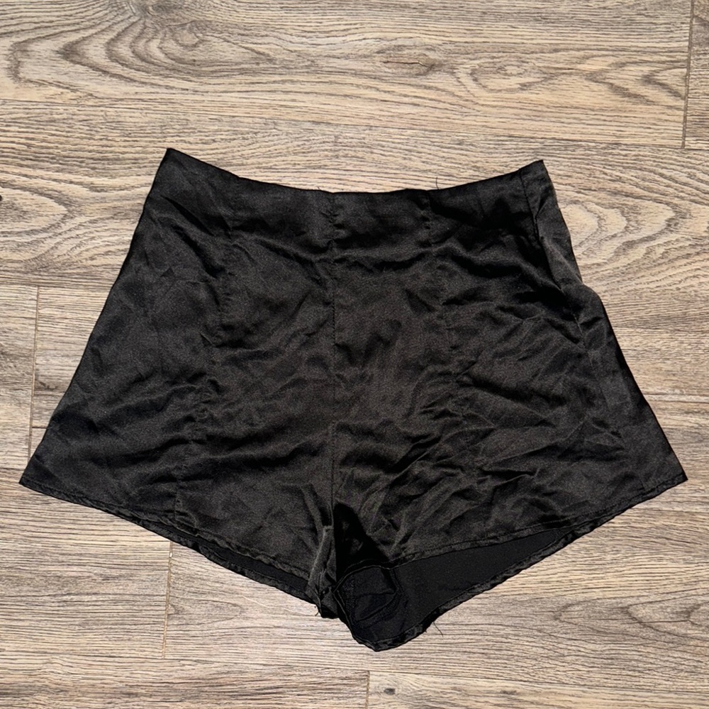 Black High-Waisted Shorts